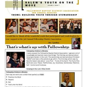Salem Baptist Church Youth on the Move Newsletter