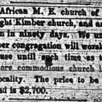African ME Church bought Kimber Church