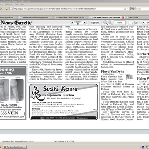 November 25 to December 9 News-Gazette clippings