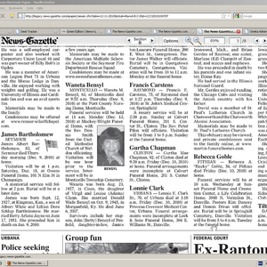 News-Gazette clippings, December 11-17 2010