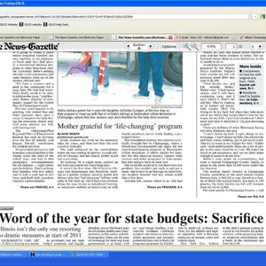 January 2011 News-Gazette clippings