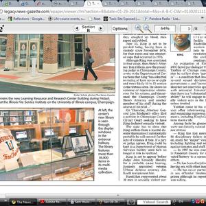 January 2011 News-Gazette clippings