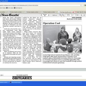 January 2011 News-Gazette clippings