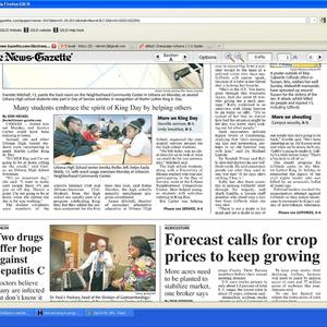 January 2011 News-Gazette clippings