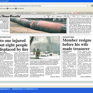 January 2011 News-Gazette clippings