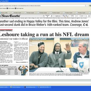 January 2011 News-Gazette clippings