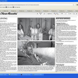 January 2011 News-Gazette clippings