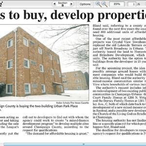 January 2011 News-Gazette clippings