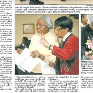 February 2011 News-Gazette clippings