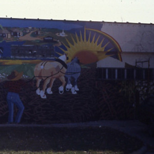 Slides for a presentation on the History of the Park Street Mural (Fifth and Park Street, Champaign)