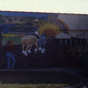 Slides for a presentation on the History of the Park Street Mural (Fifth and Park Street, Champaign)