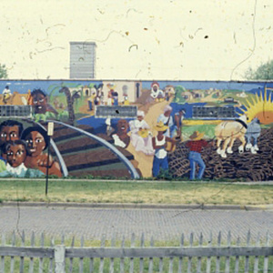 Slides for a presentation on the History of the Park Street Mural (Fifth and Park Street, Champaign)