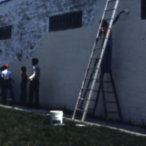 Slides for a presentation on the History of the Park Street Mural (Fifth and Park Street, Champaign)