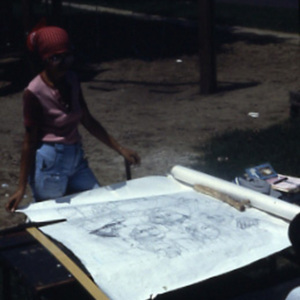 Slides for a presentation on the History of the Park Street Mural (Fifth and Park Street, Champaign)