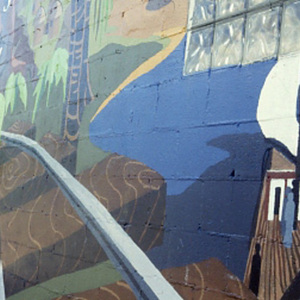 Slides for a presentation on the History of the Park Street Mural (Fifth and Park Street, Champaign)