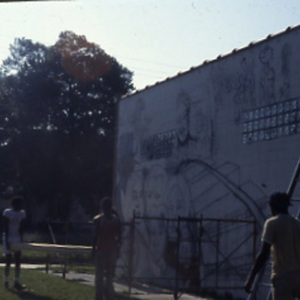 Slides for a presentation on the History of the Park Street Mural (Fifth and Park Street, Champaign)