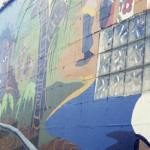 Slides for a presentation on the History of the Park Street Mural (Fifth and Park Street, Champaign)