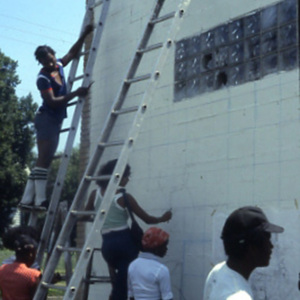 Slides for a presentation on the History of the Park Street Mural (Fifth and Park Street, Champaign)