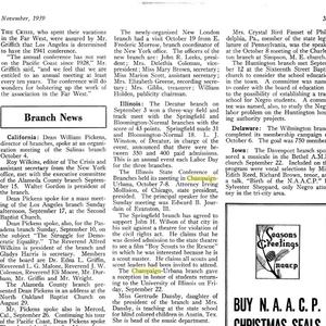 NAACP Crisis Clippings on Champaign-Urbana and University of Illinois, 1914-2007