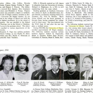 NAACP Crisis Clippings on Champaign-Urbana and University of Illinois, 1914-2007