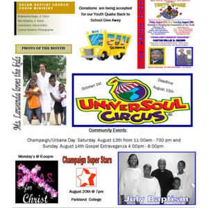 Salem Baptist Church Youth on the Move Newsletter