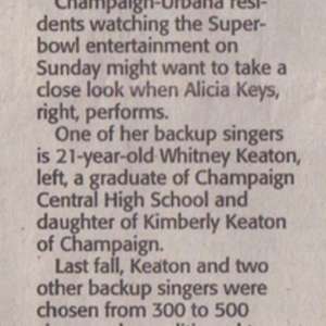 Whitney Keaton clippings